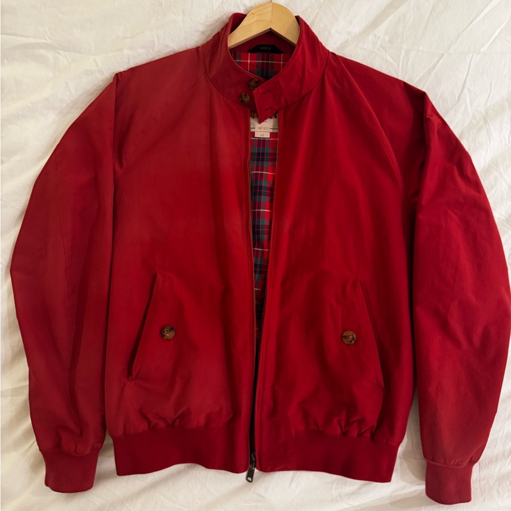 Men’s Baracuta G9 Harrington Jacket - Red 42